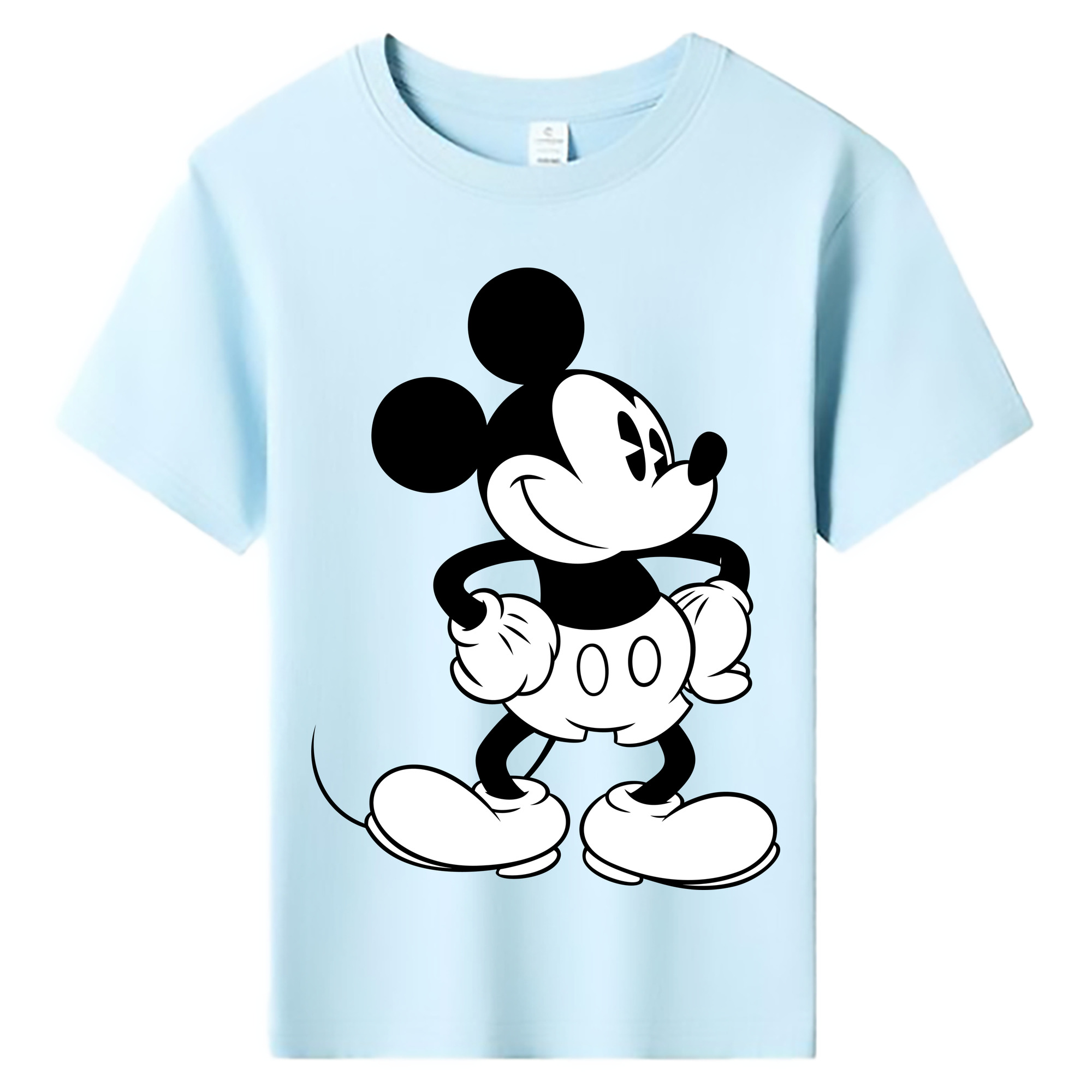 ミッキーマウス Mickey Mouse 綿100％キッズTシャツ（フロントプリント）